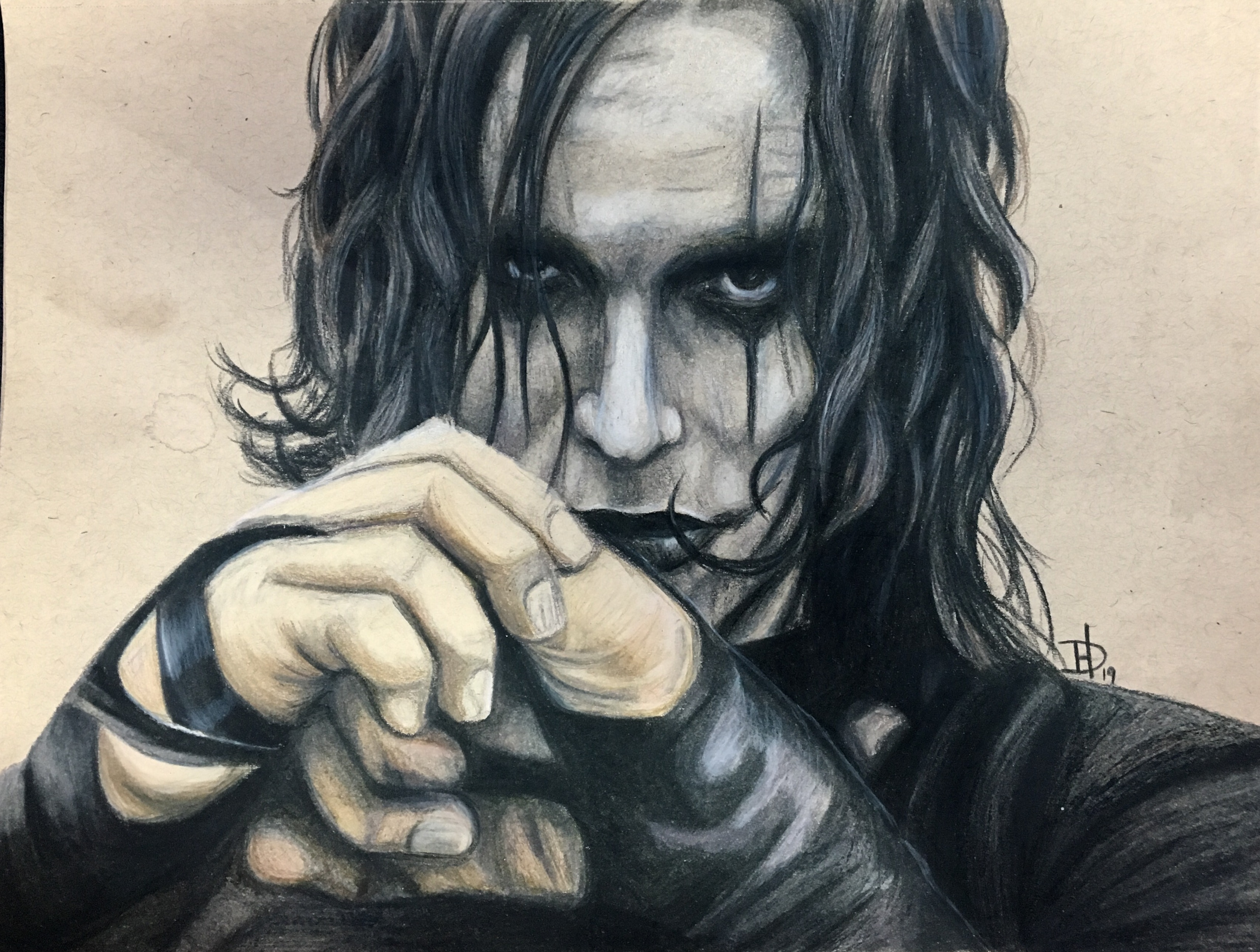 It Can't Rain All the Time — Colored Pencil on Toned Paper