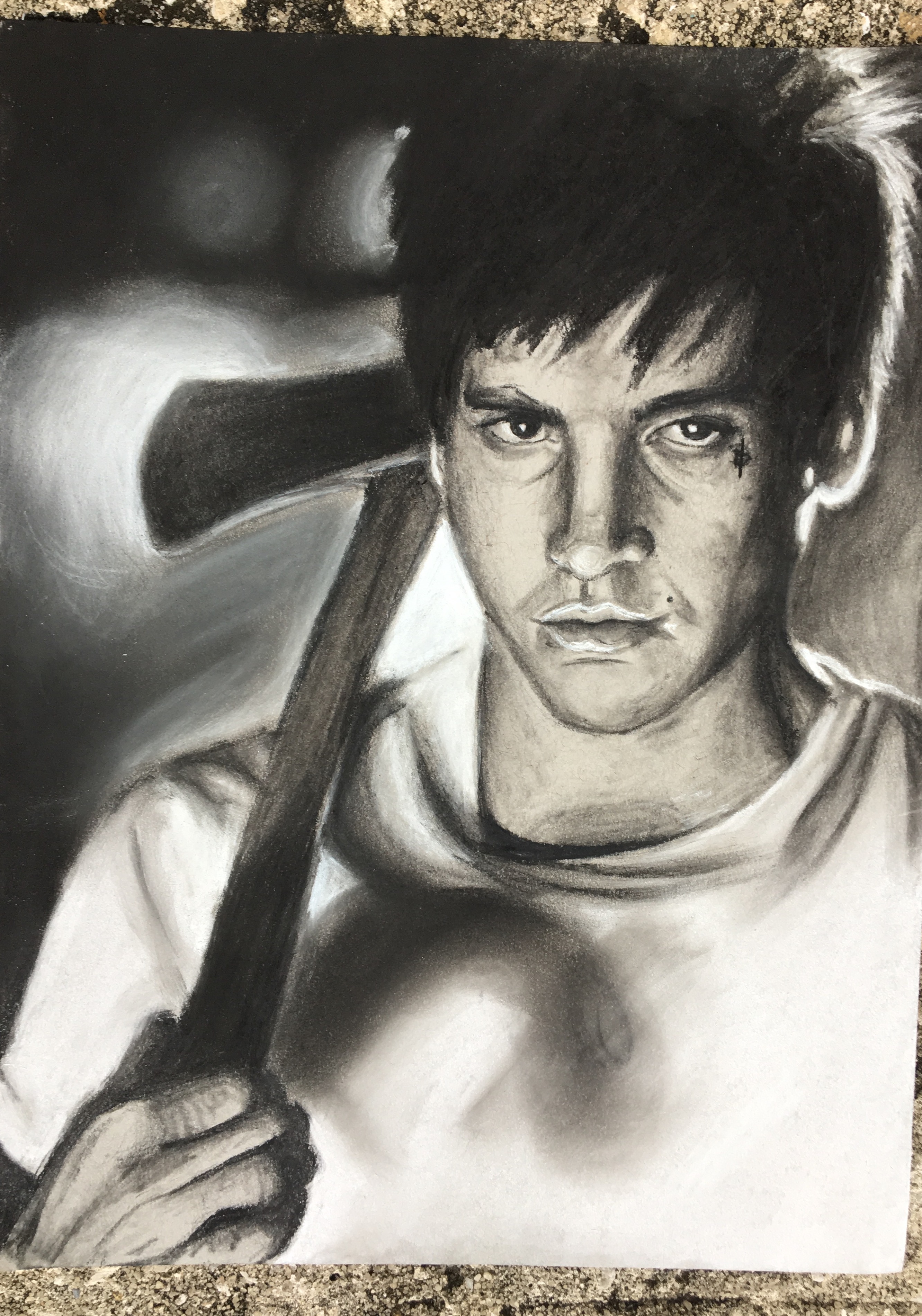 You Got Away With It — Charcoal on Paper