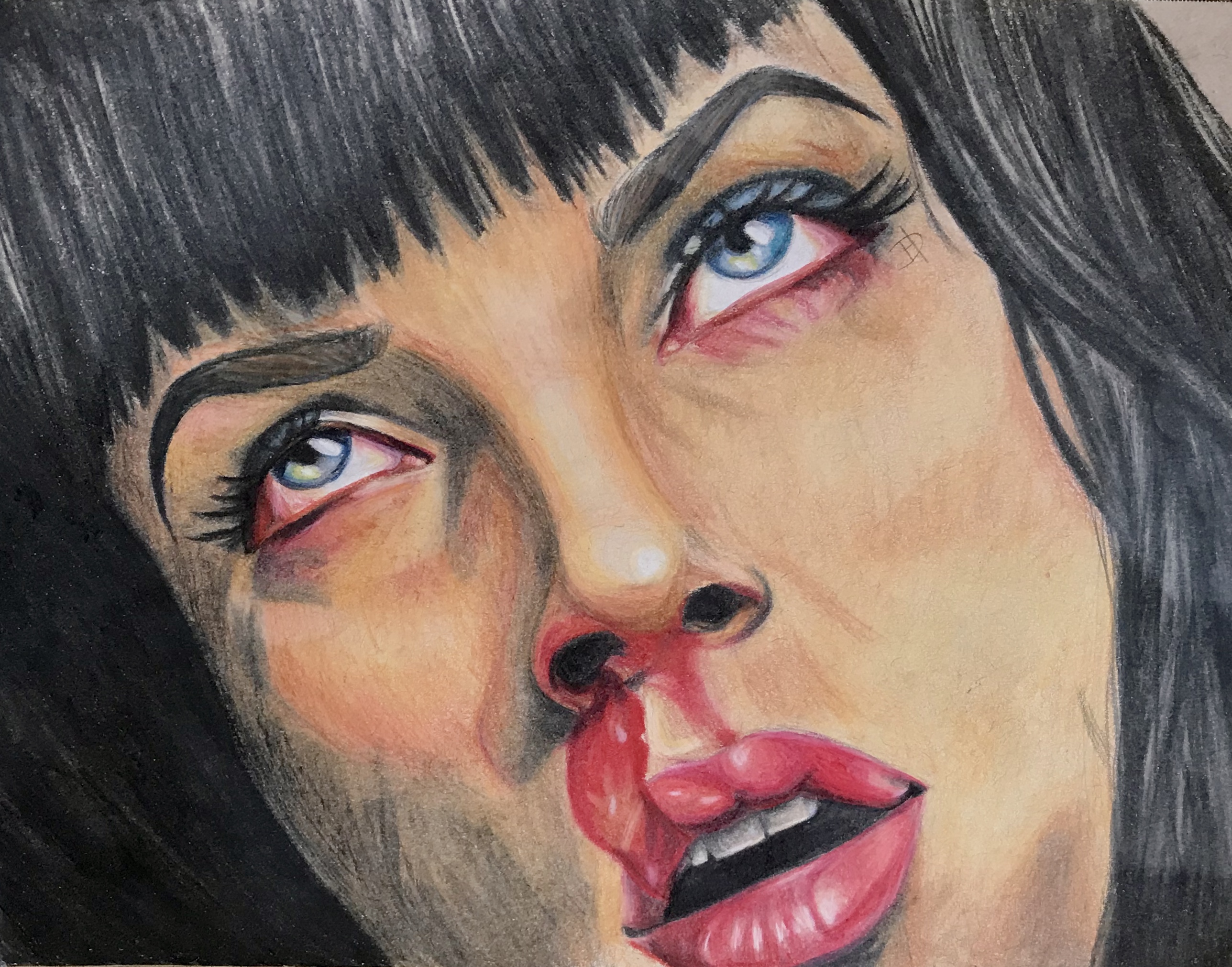 Awkward Silences — Colored Pencil on Paper