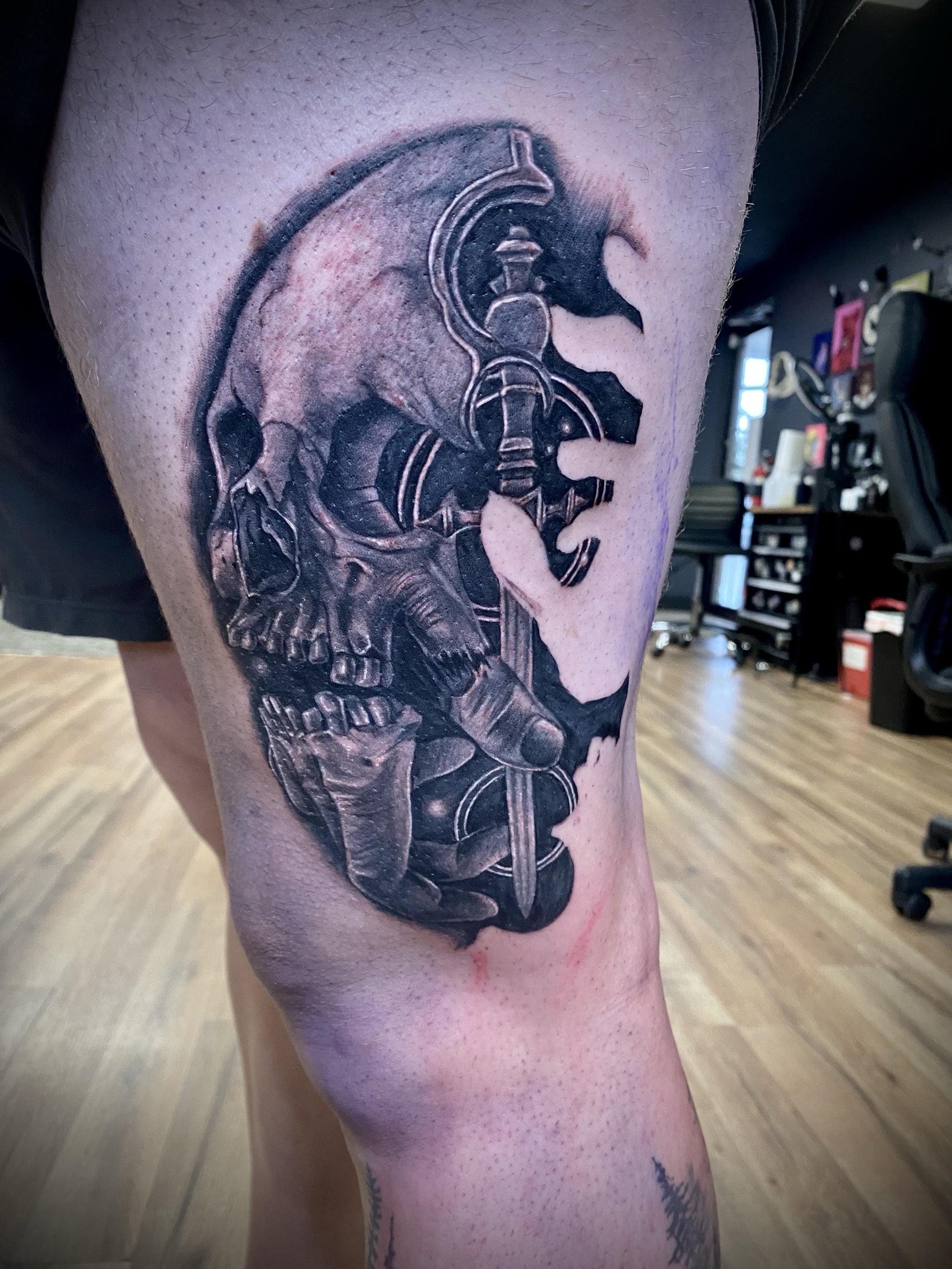 Fallen Knight — tattoo