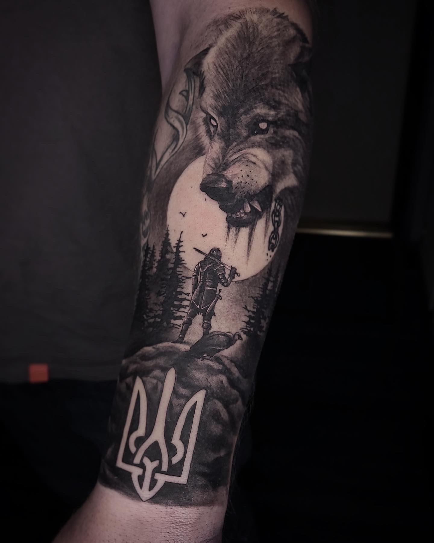 Lone Wolf — tattoo